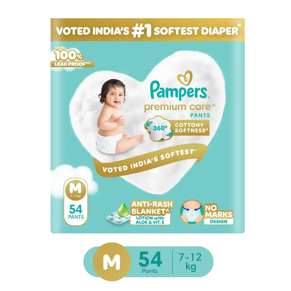 Pampers Premium Care Baby Diaper Pants - M