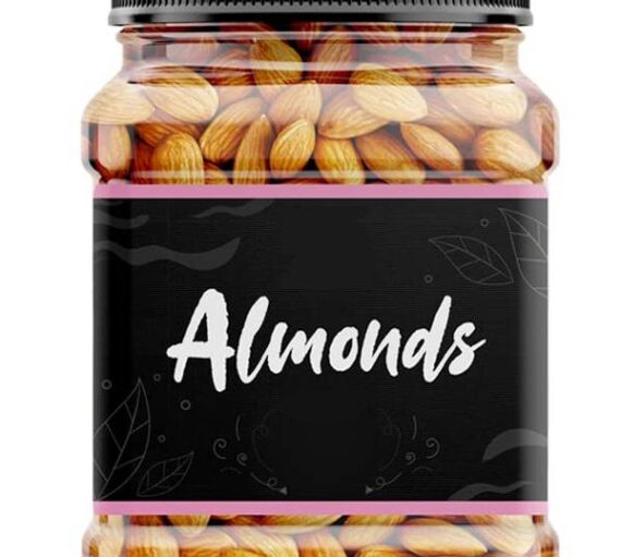 (1 kg)  Dry Fruit, Crunchy Dried Badam - Reusable Jar